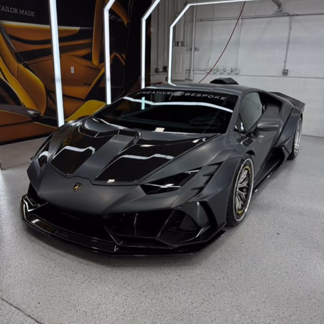 High-end Lamborghini after paint correction, inspiration for those learning how to start auto detailing.