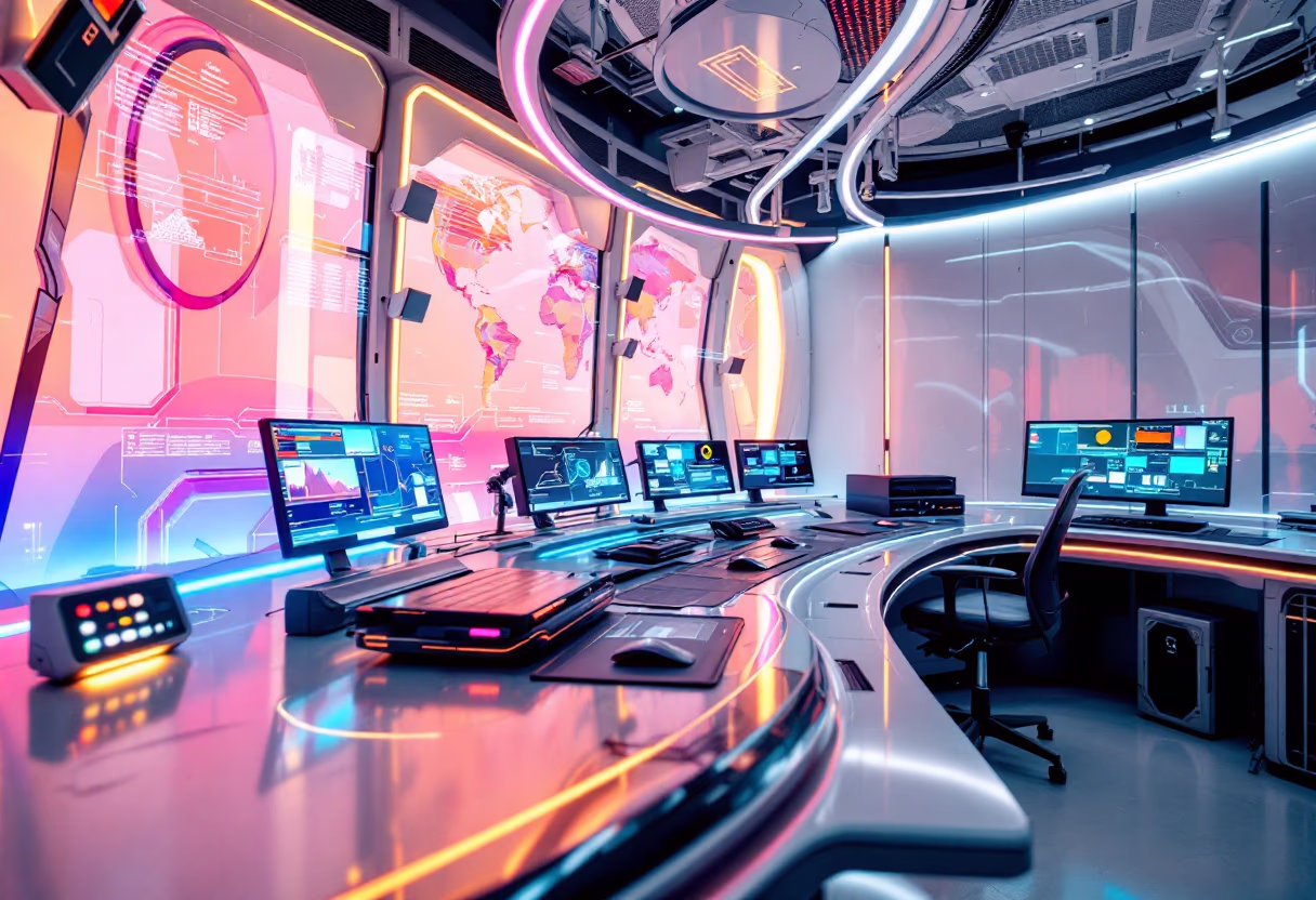 image of a traffic control center (for a mobility and transportation)