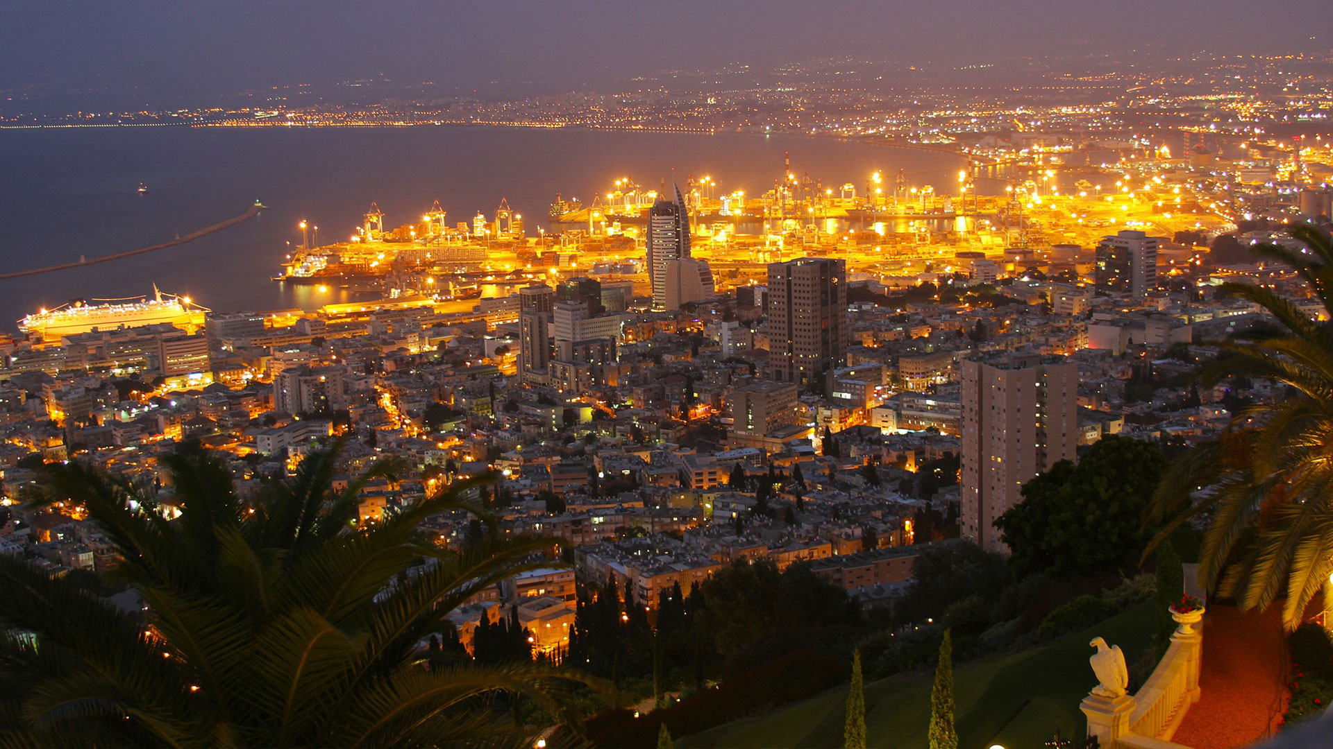 Haifa at night