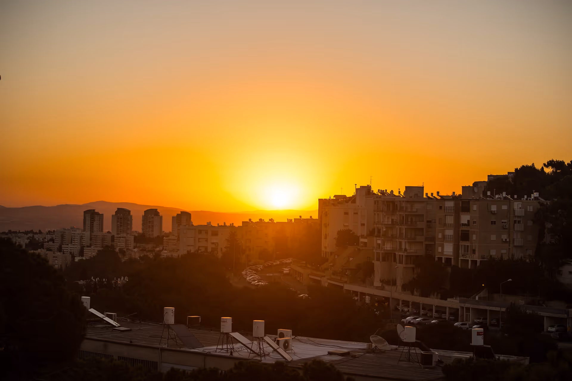 שקיעה בחיפה