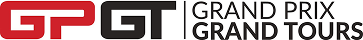 Logo with red letters GP and black letters GT separated by a vertical line, followed by the text Grand Prix Grand Tours.