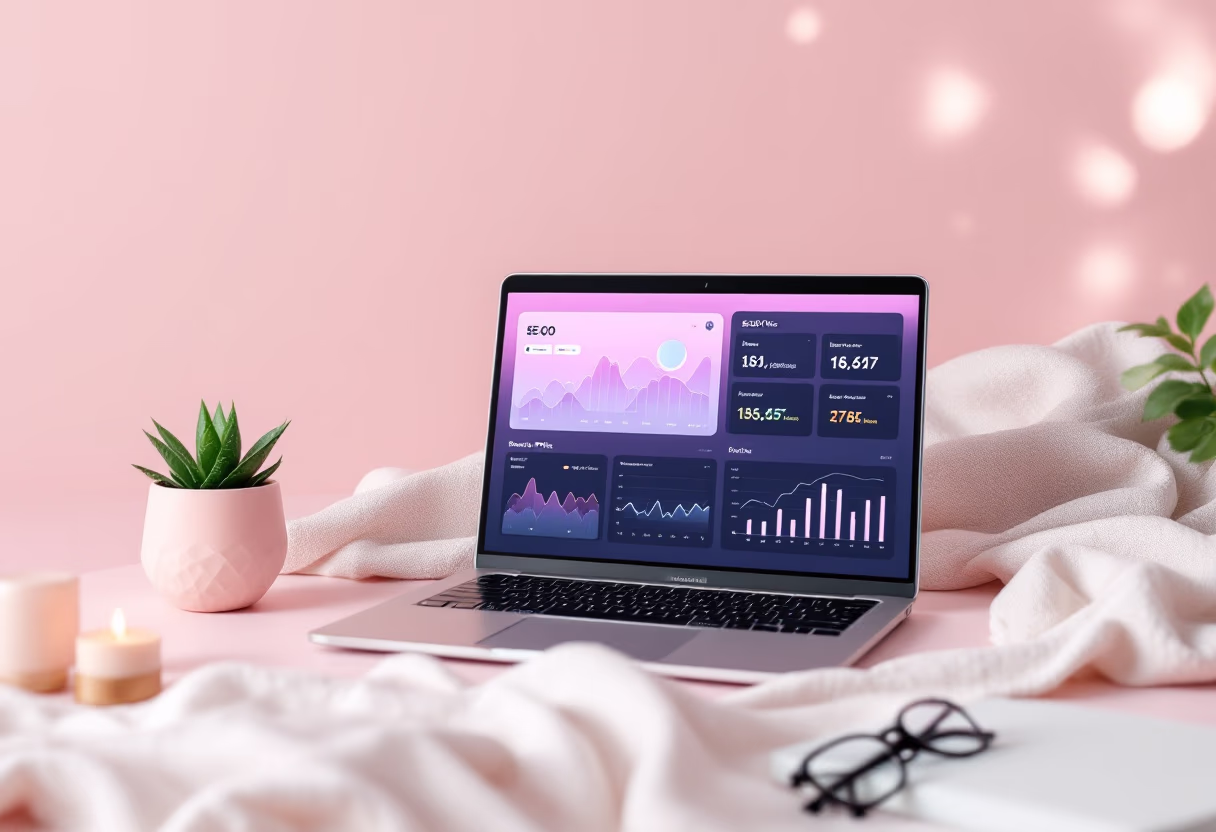 image of seo analytics on a laptop