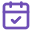 Checklist with three checked items and a large A+ grade symbol in purple.