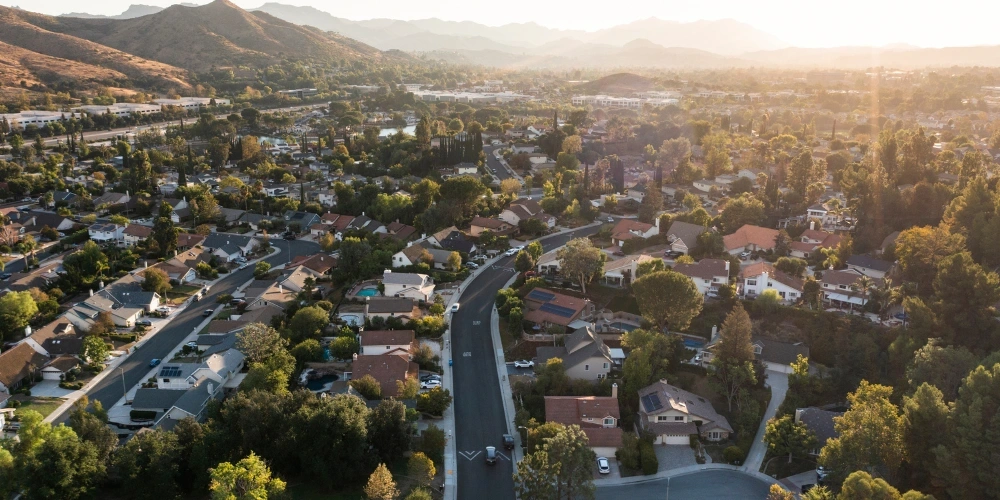 Agoura Hills Business Park sign representing commercial and residential plumbing service areas