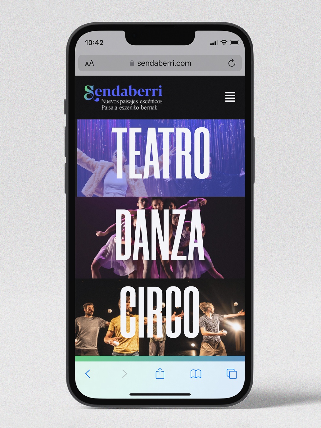 Responsive web Sendaberri