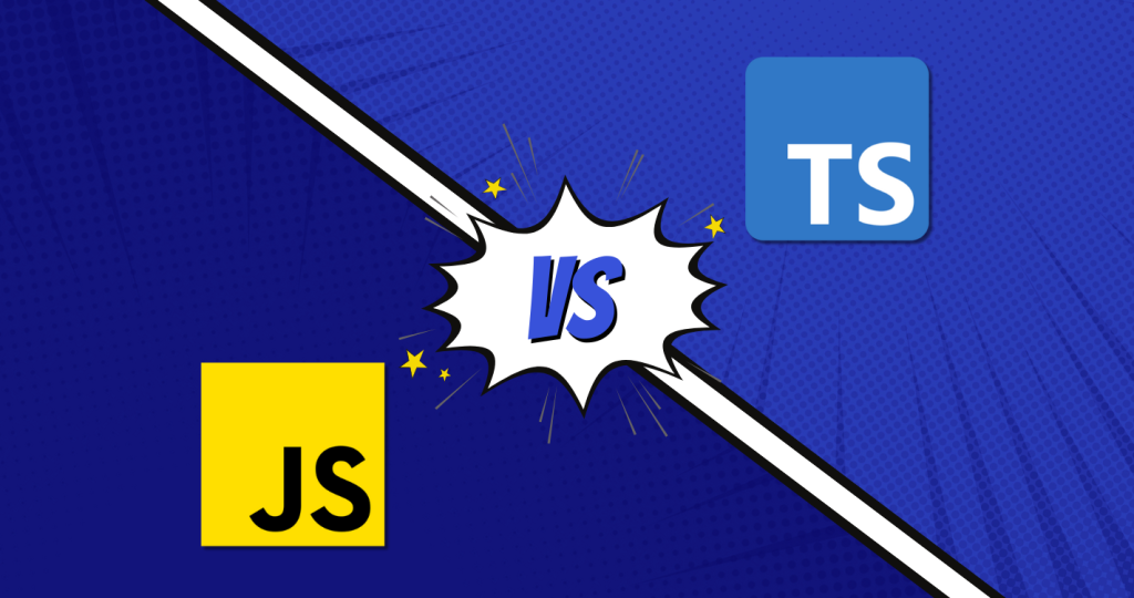 javascript versus typescript illustration