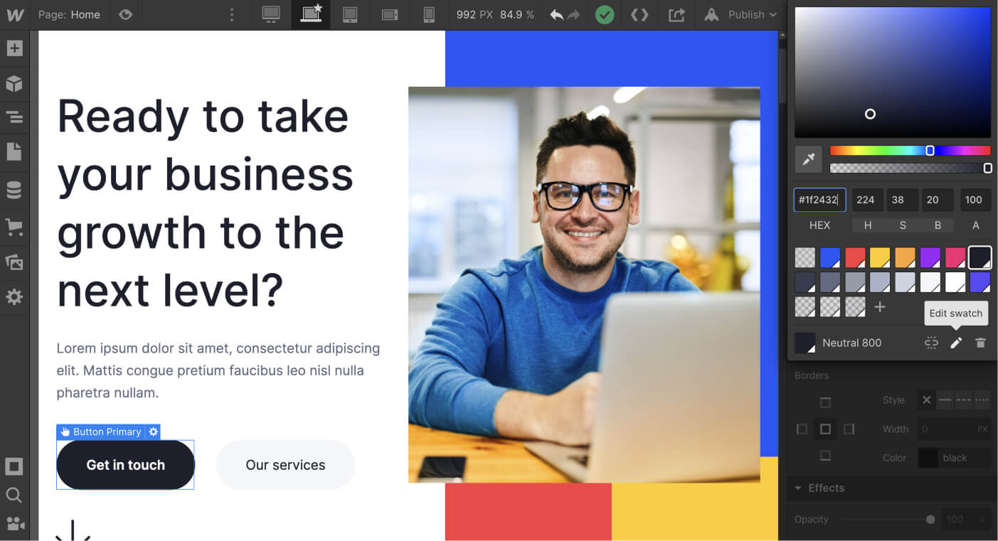 Colors - Consulting X Webflow Template