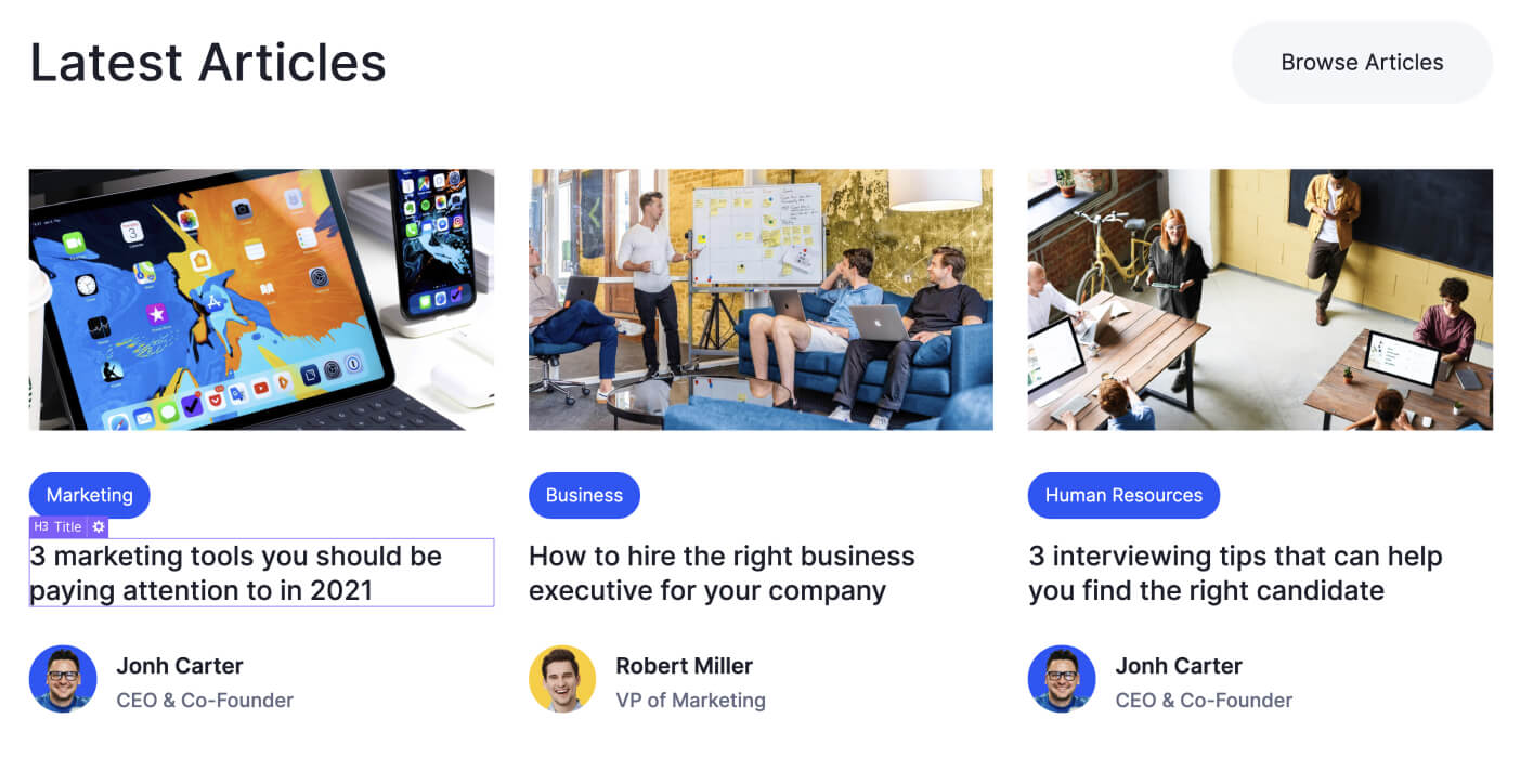 CMS Content - Consulting X Webflow Template