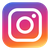 Icône Instagram avec dégradé de couleur orange, rose, violet et bleu.