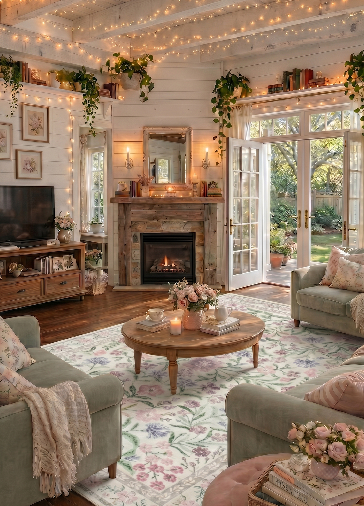 Cottage Style Living Room