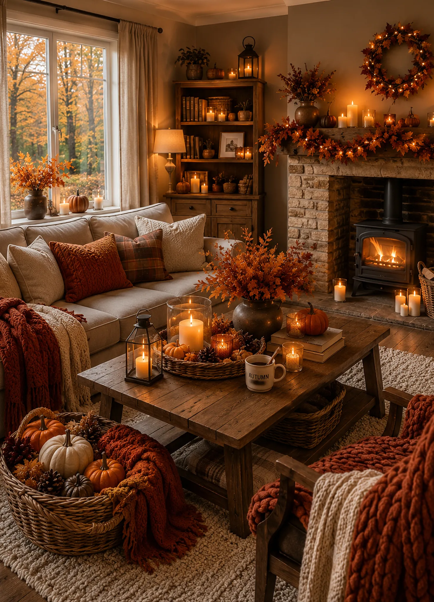 A Living Room For Fall Ideas & Curated Decor | VYLLY