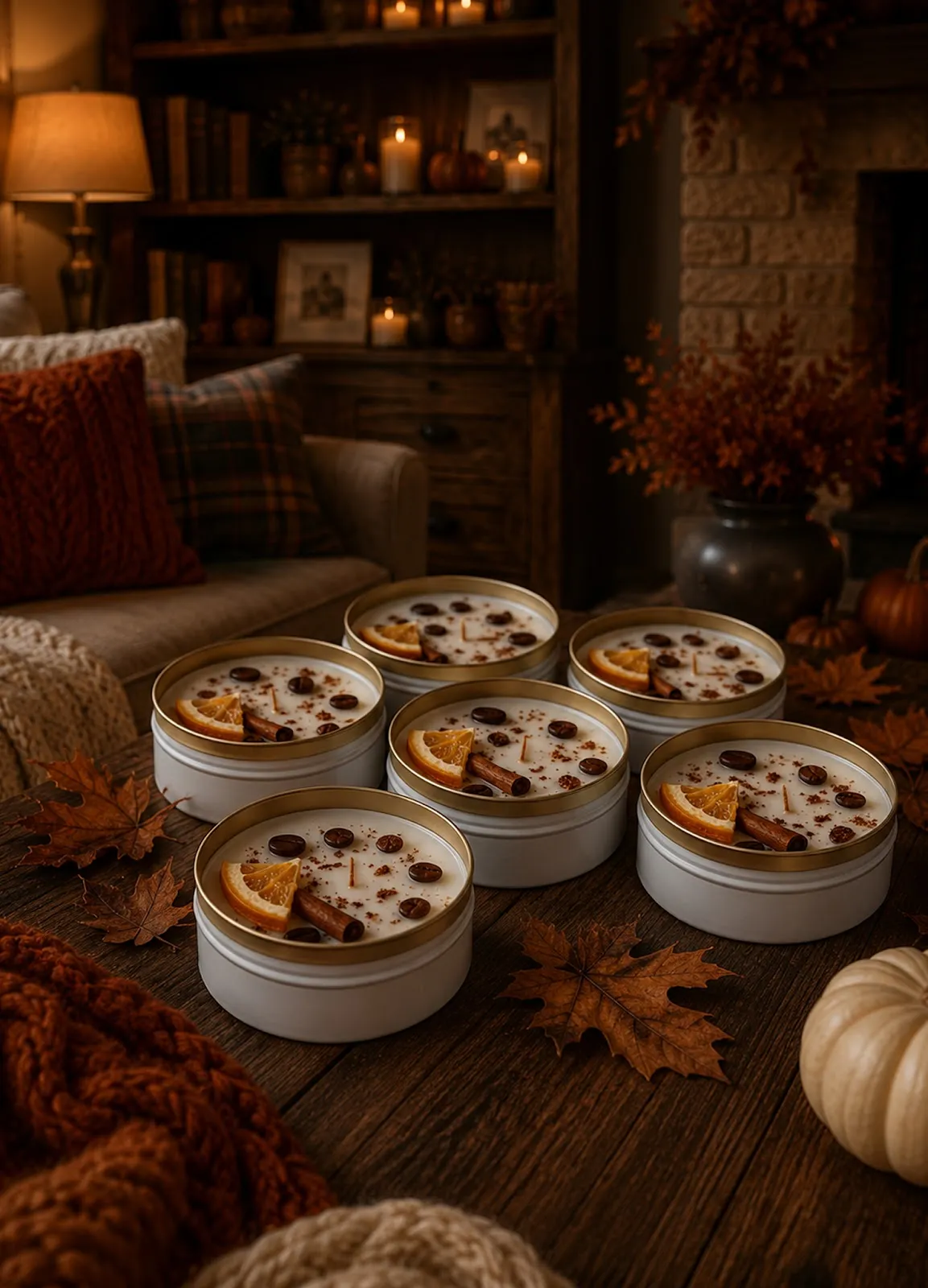 Amber Coffee Scented Candle