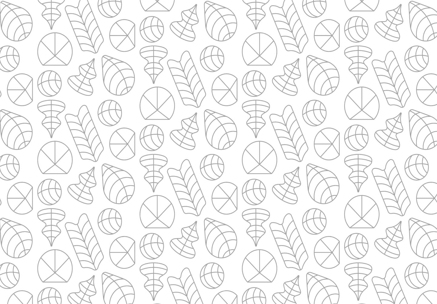 Seamless pattern of various gray pie chart icons on a black background.