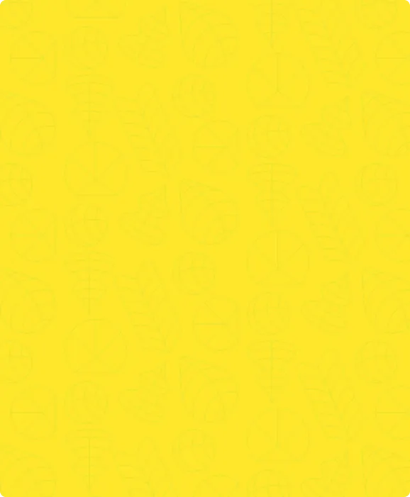 Yellow background with subtle, abstract chart and graph icons in a lighter shade of yellow.