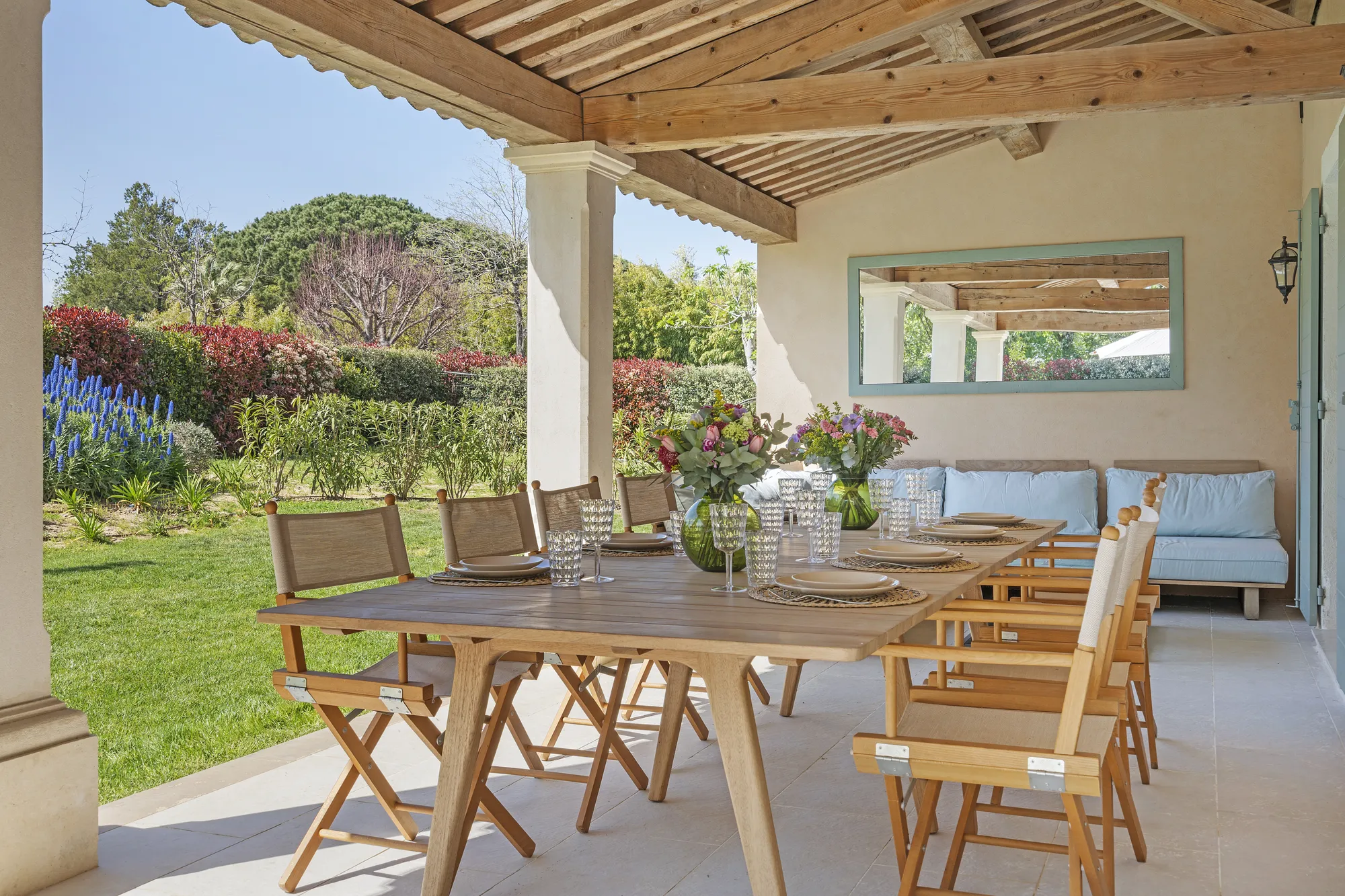 Villa KIWI â Shaded outdoor dining terrace, Saint-Tropez