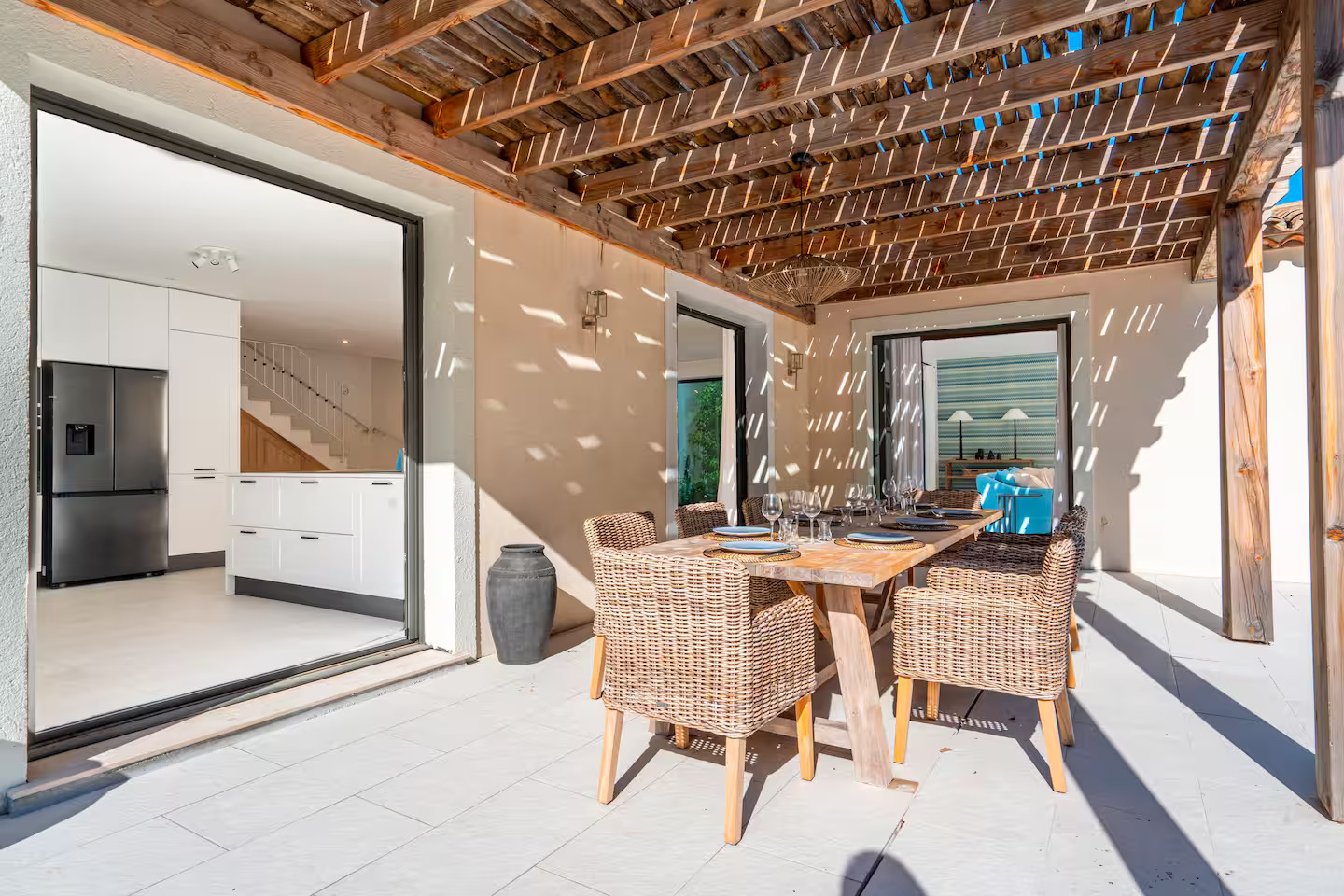 Villa AMELIE â Covered outdoor dining area, Saint-Tropez