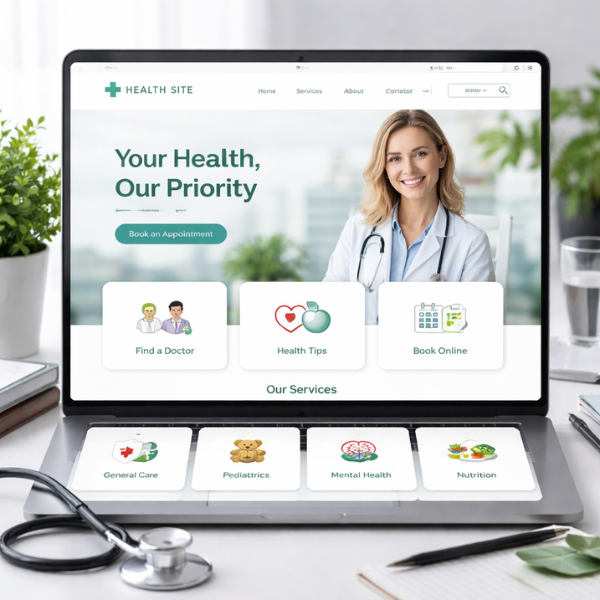 Interfaz de Sitefinity, el DXP para la industria de la salud, implementado por LFI para optimizar la gestión clínica.