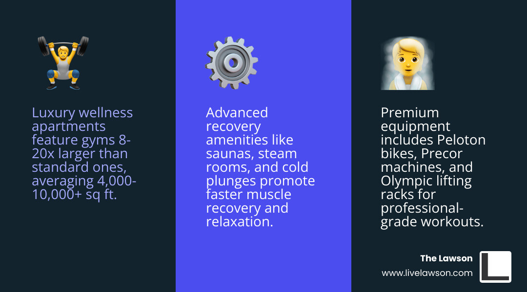 Comparison of top wellness amenities in luxury apartments - spacious apartments with gym infographic 3_facts_emoji_blue Comparison of top wellness amenities in luxury apartments - spacious apartments with gym infographic 3_facts_emoji_blue