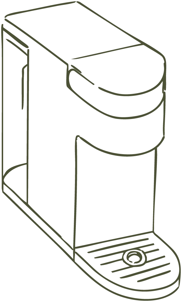 Stylized icon of a machine.