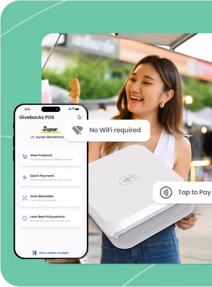 Collect payments and scan tickets anywhere