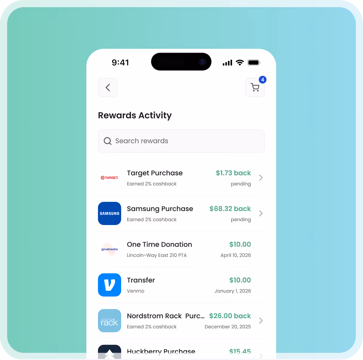 Turn everyday spending into support