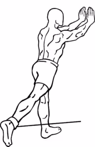 Standing glute activation exercise