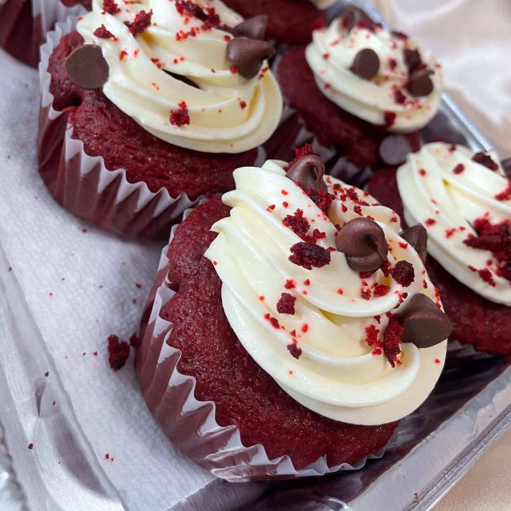 Red Velvet Luxe Cupcakes by Ashley's Antojitos Grand Rapids