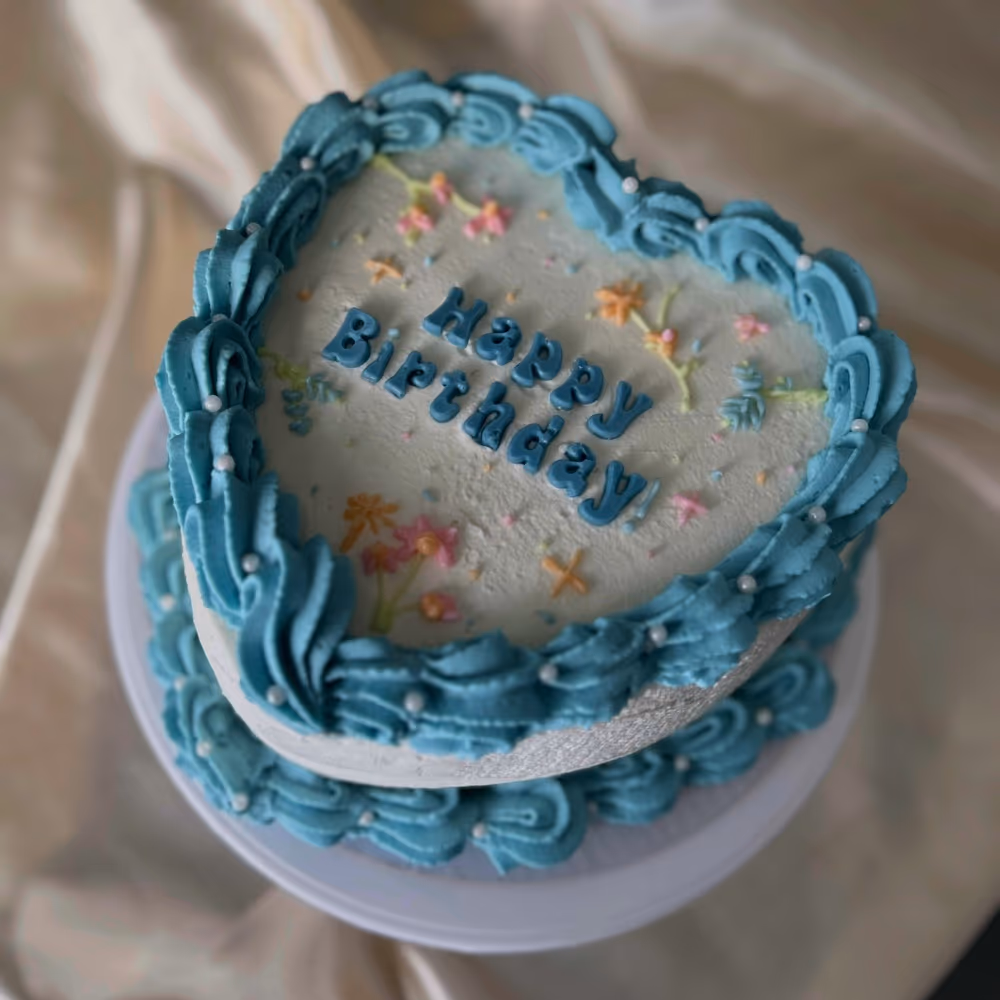 Heart Shaped Cake by Ashley's Antojitos Grand Rapids