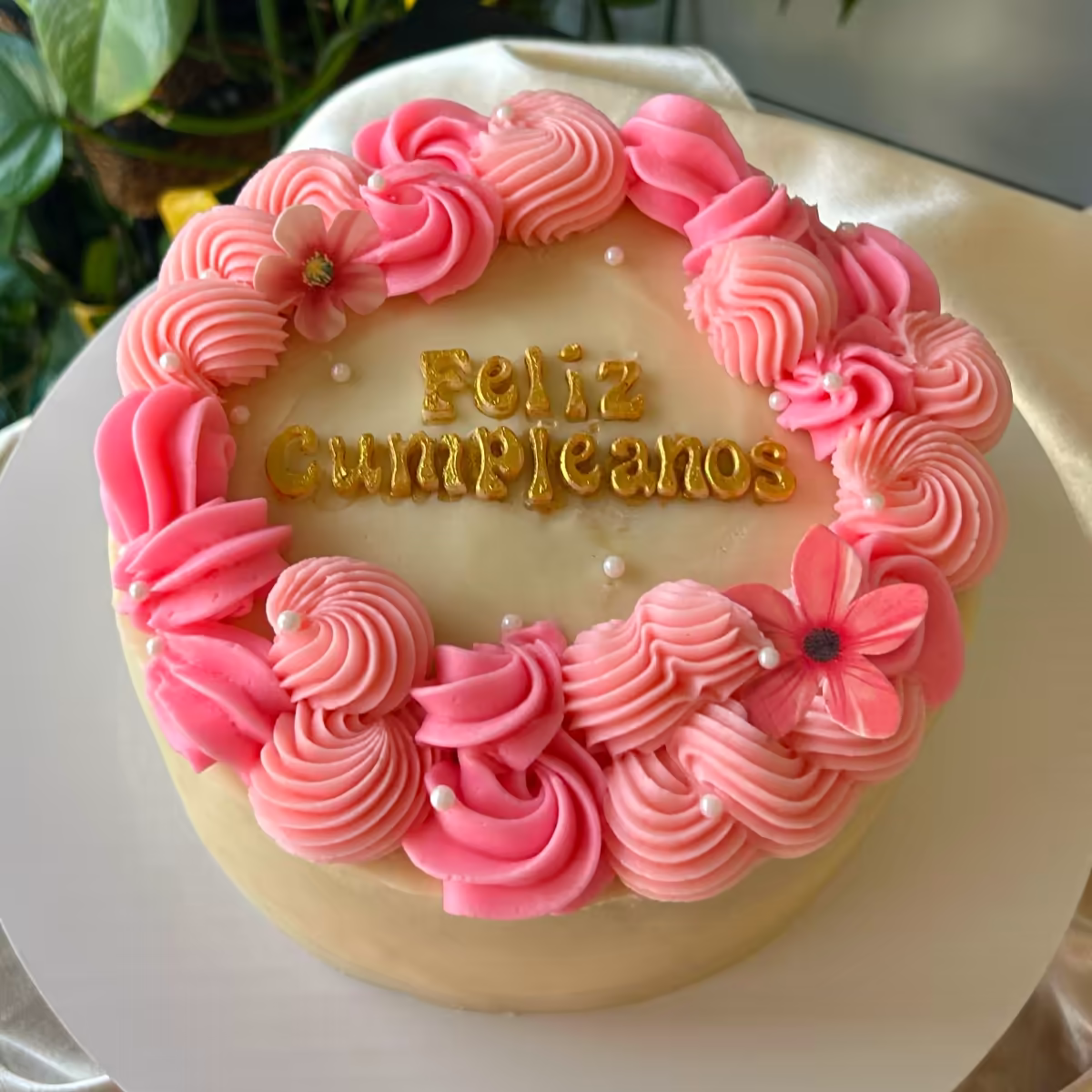 Custom Circle Birthday Cake by Ashley's Antojitos, sweet treats in Grand Rapids, Michigan