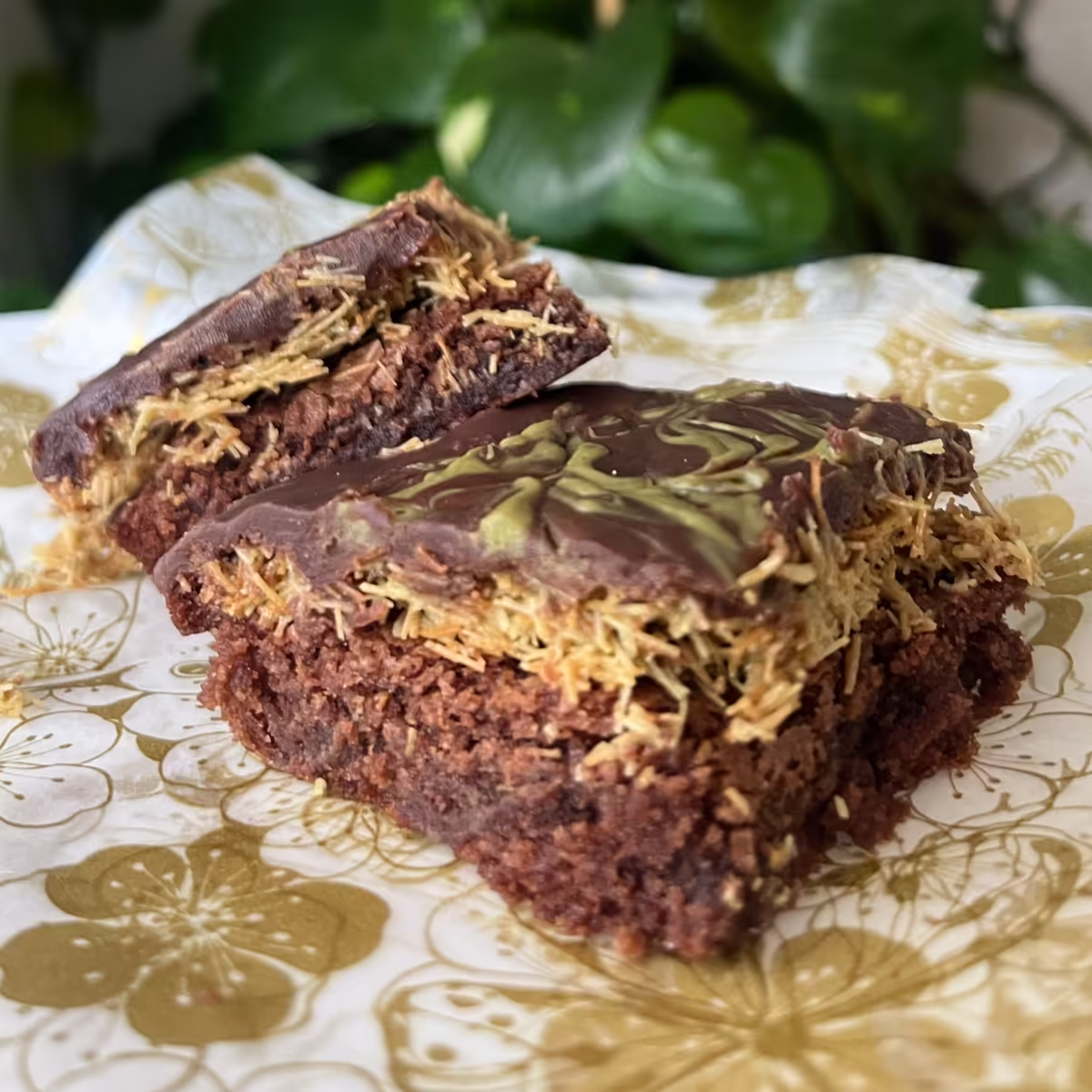 Dubai Chocolate Brownies by Ashley's Antojitos, sweet treats in Grand Rapids, Michigan