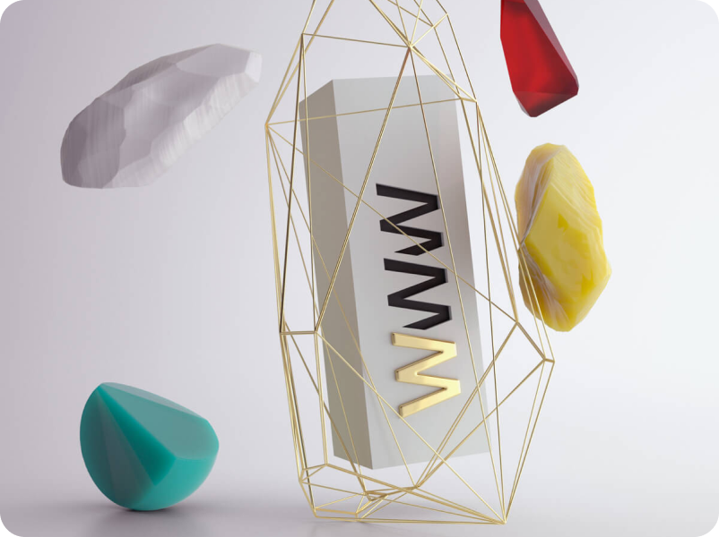 Visuel du trophée des Awwwards qui récompenses les meilleurs sites