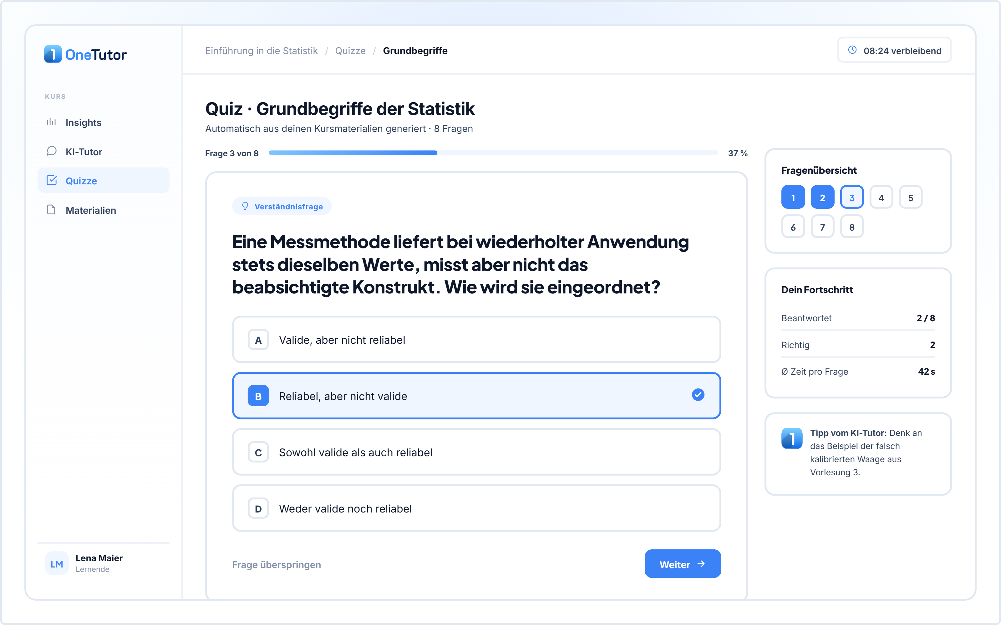 Praxis und Prüfungsvorbereitung