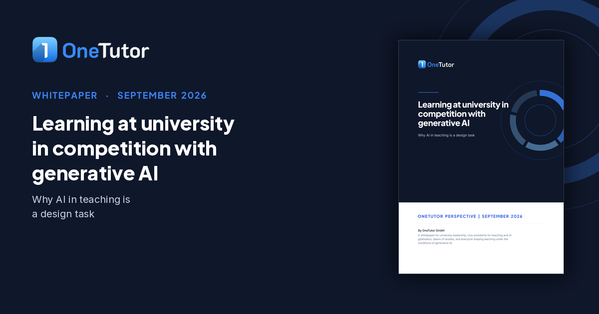 Cover of the OneTutor whitepaper