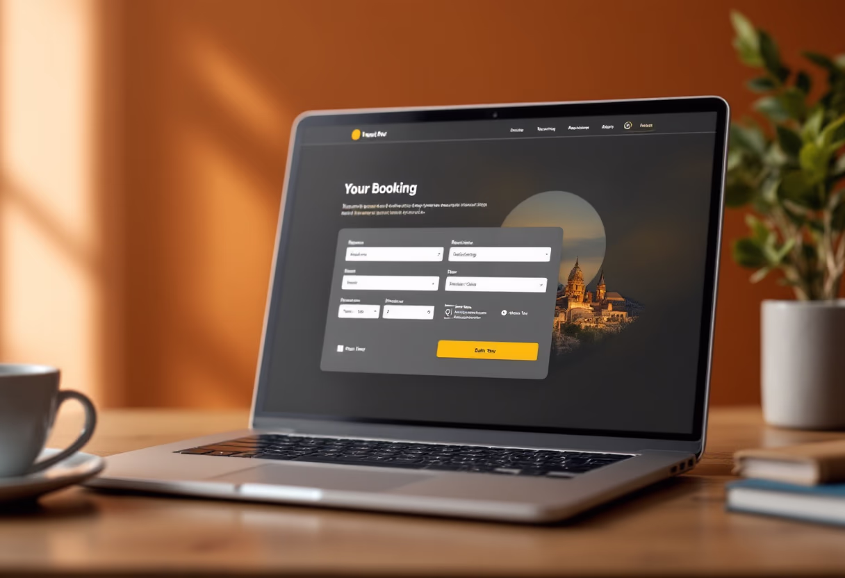 virtual travel agency interface