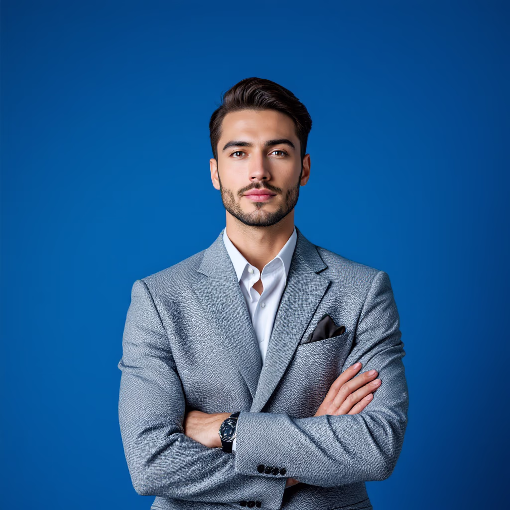 <subject>[headshot] image of customer (for an edtech)</subject>