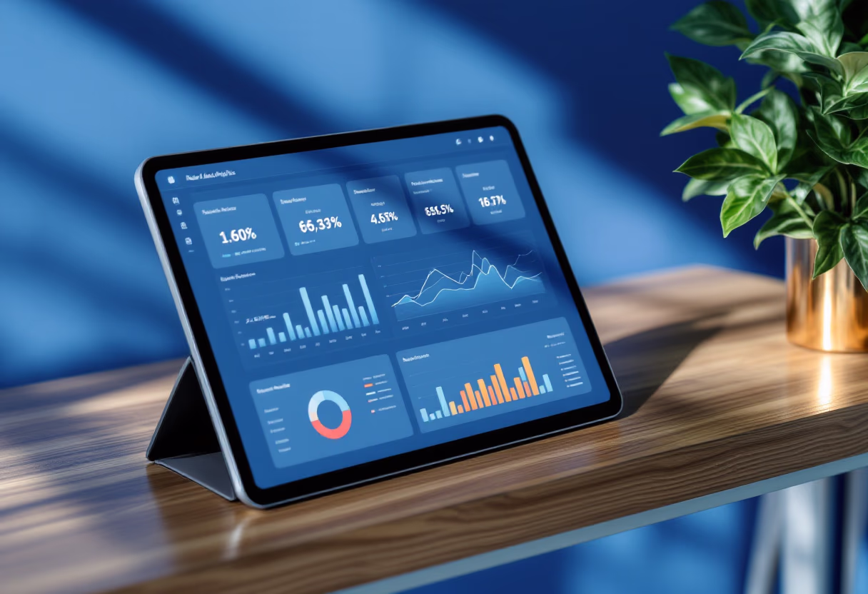 image of data analytics dashboard (for a real estate tech)
