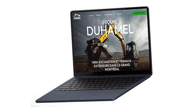 Image of a construction website made by ELR Agency