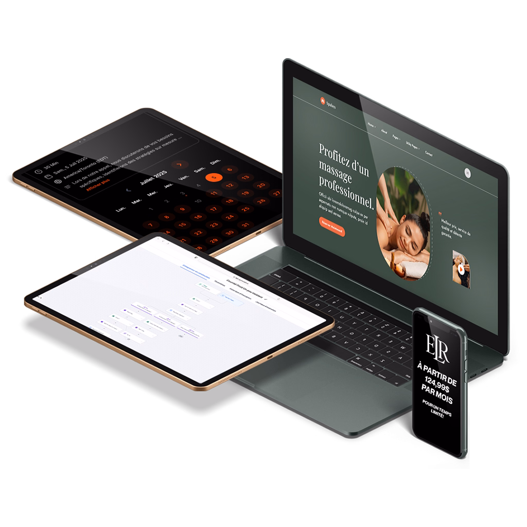 Mockup of professional websites