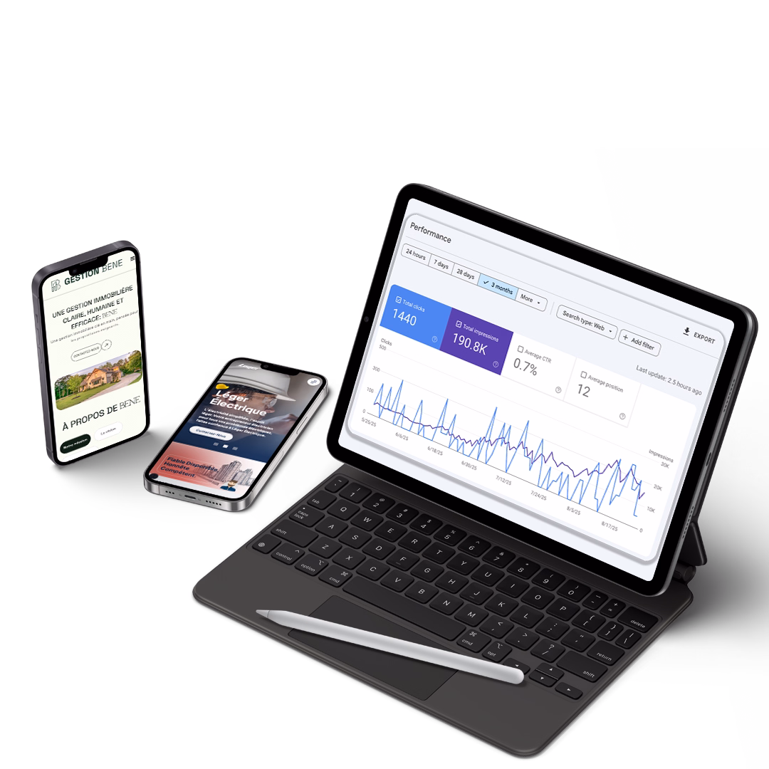 Image d'un site optimisé pour le seo