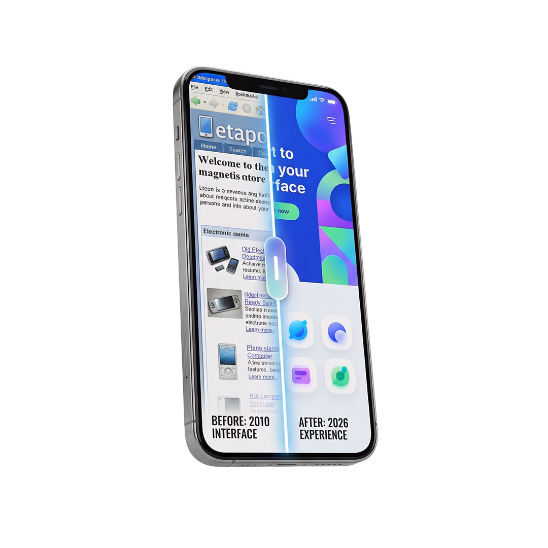 image of a website mobile-friendly