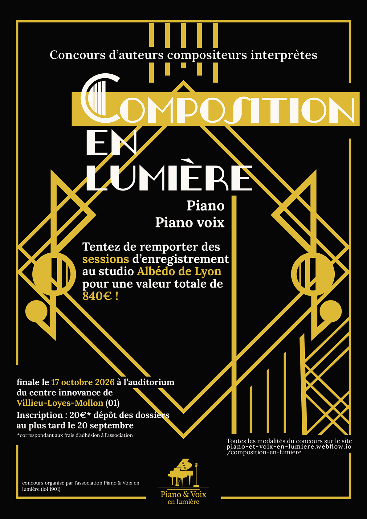 Affiche pour le concours Composition en lumière