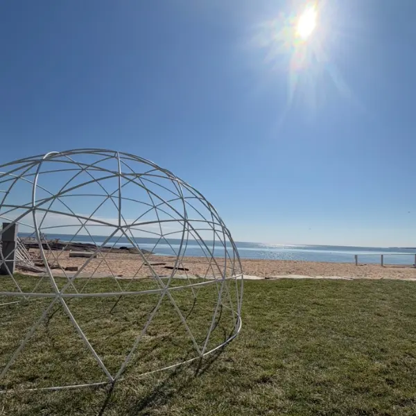 Professional outdoor igloo installation on Long Island
