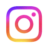 Instagram logo with a gradient of pink, purple, orange, and yellow colors.