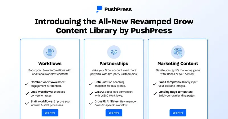 PushPress Grow Content Library