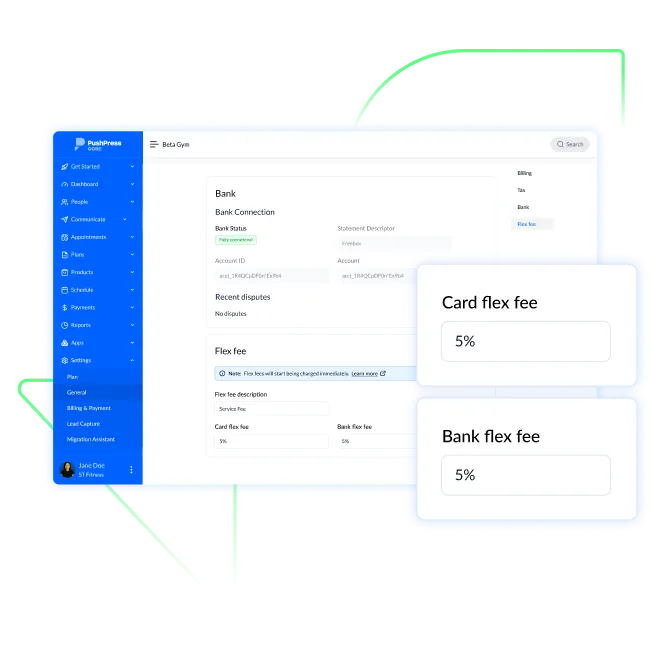 Flex Fees by PushPress | Take Control of Transaction Fees