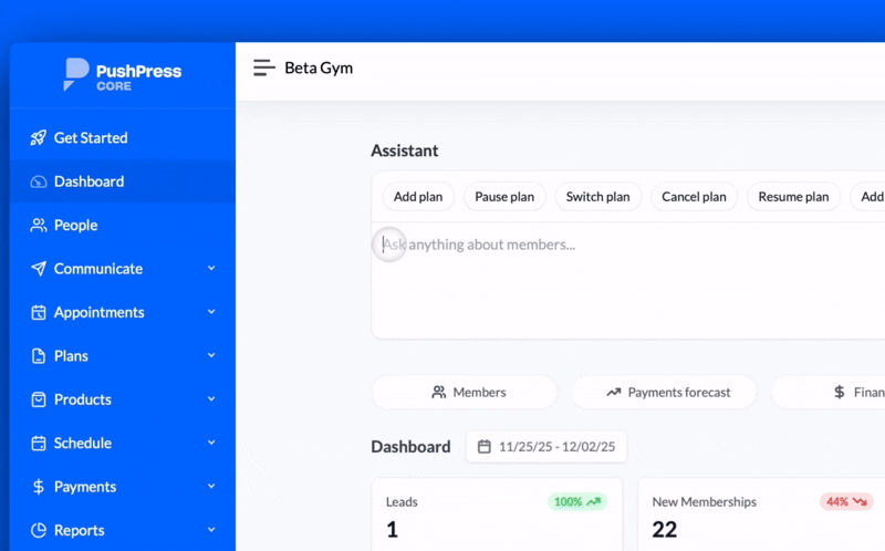 AI Assistant for Gym Management