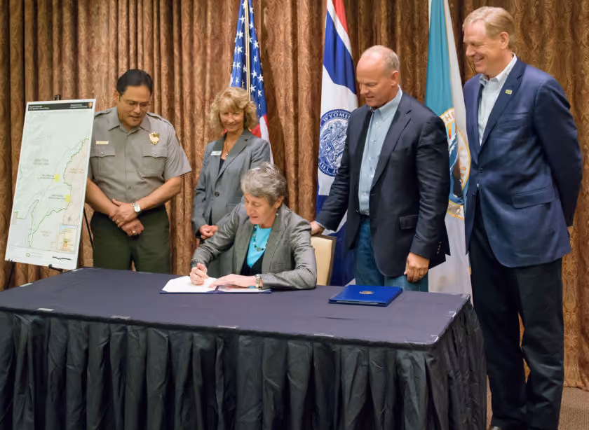 Wyoming Governor Matt Mead & Interior Secretary Sally Jewell Agree to Conserve State School Lands in  Grand Teton National Park