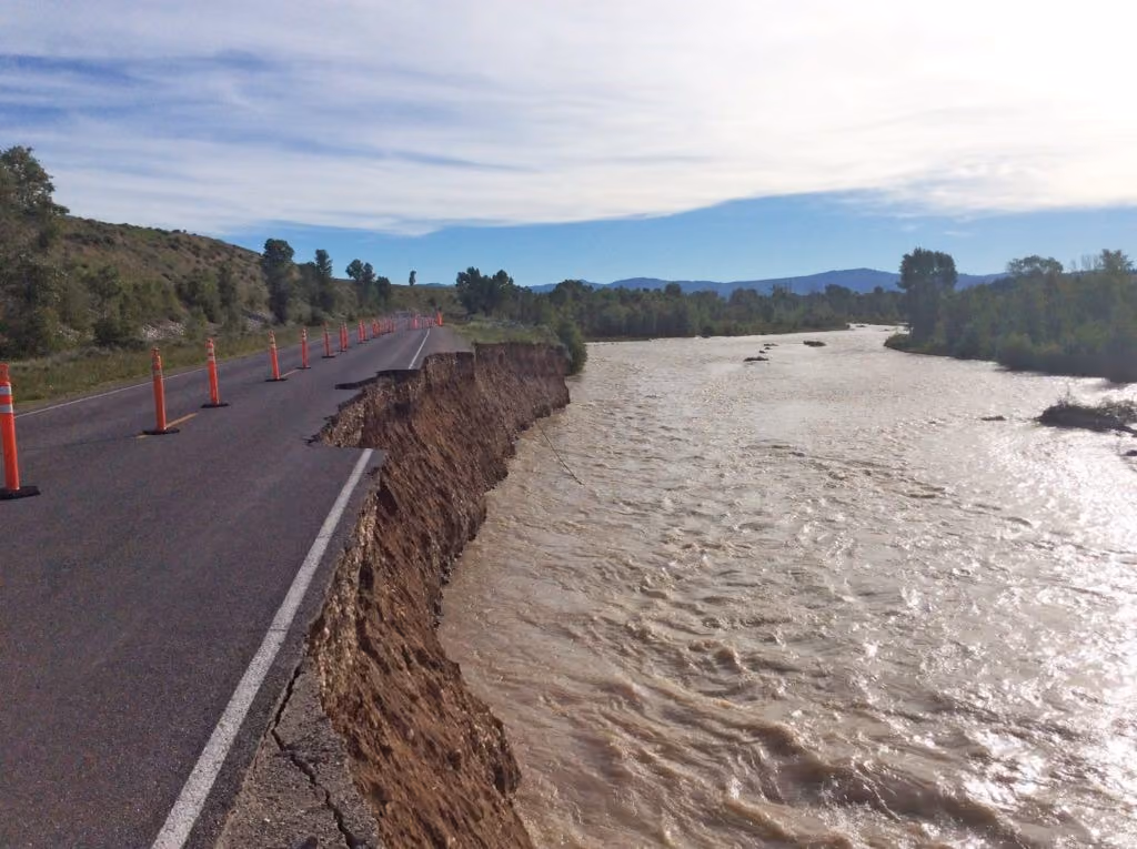 Climate Change_Infrastructure damage in GTNP from historic flooding