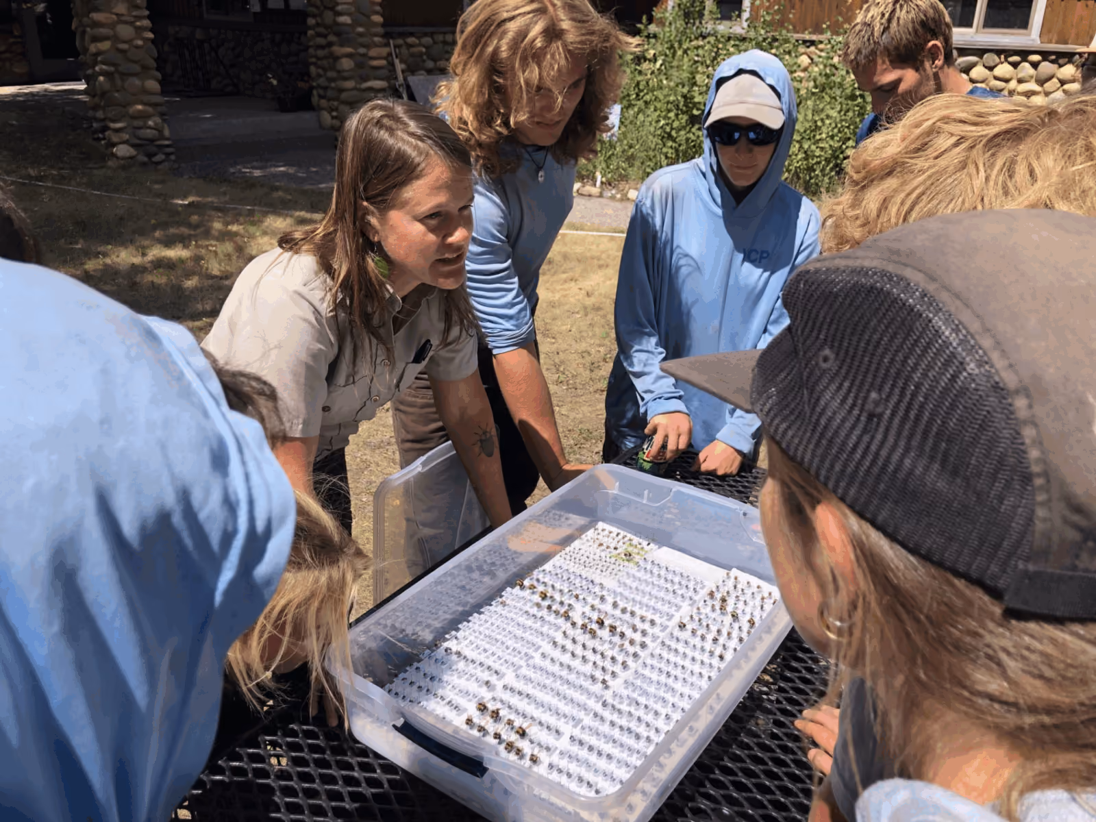 YCP listens and learns from a staff member at the National Elk Refuge.