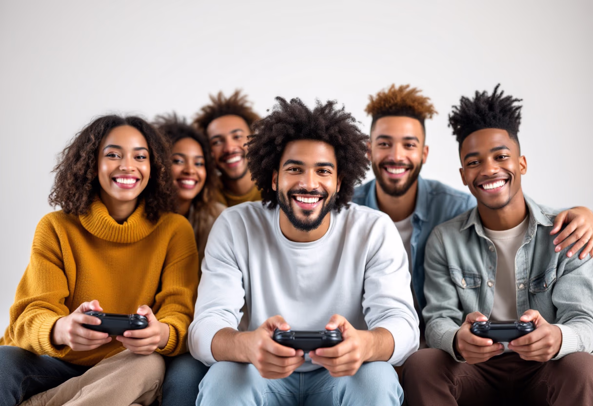 image of community gaming event (for a gaming and entertainment)